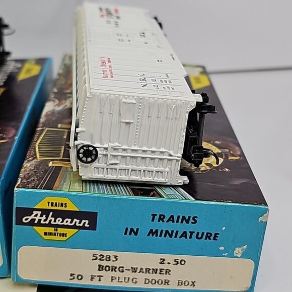 HO Athearn Ready To Run Train Box Cars 50ft Railroad Vintage Set Of 4 - Picture 12 of 15
